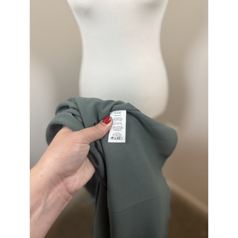 NWT SHOW ME YOUR MUMU Size XXL Eden Midi Dress Sleeveless Green Stretch Wedding - Picture 5 of 13